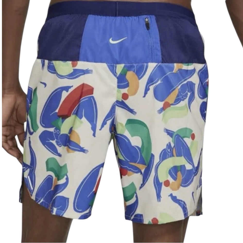 NIKE Flex Stride A.I.R. Kelly Anna Print Swim Trunks Size Medium -- GORGEOUS!!! - Picture 2 of 5